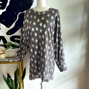 Buddy Love Star Print Sparkle Dress